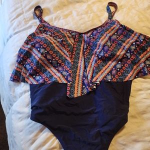 Plus size one piece swimsuit